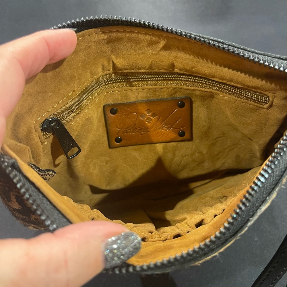 Patricia Nash Cassini Wristlet Python Haircalf - image 3